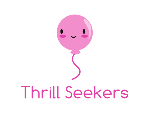 Pink Kawaii Balloon logo design