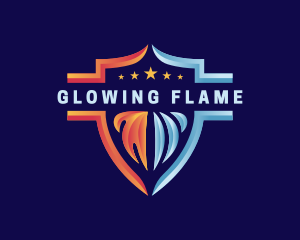 Thermal Fire Ice Shield  logo design