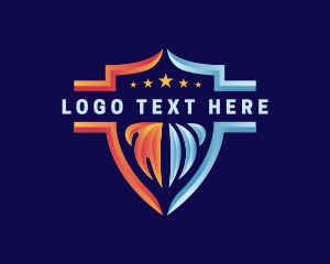 Torch - Thermal Fire Ice Shield logo design