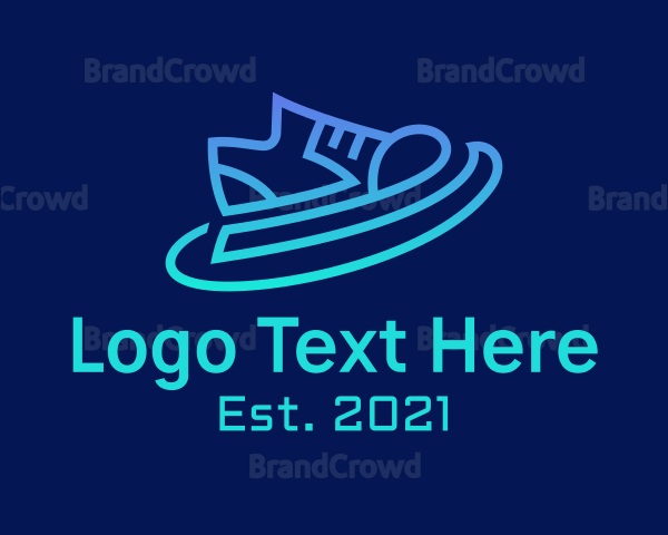 Futuristic Rubber Shoes Logo