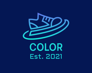 Sneakers - Futuristic Rubber Shoes logo design