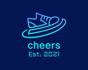 Basketball Shoes - Futuristic Rubber Shoes logo design