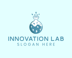 Power Lab Experiment  logo design