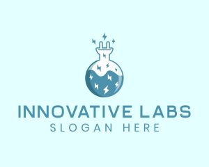 Power Lab Experiment  logo design