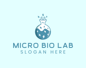 Power Lab Experiment  logo design