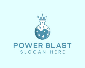 Power Lab Experiment  logo design