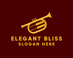 Trumpet Jazz Music Logo