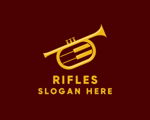 Trumpet Jazz Music Logo
