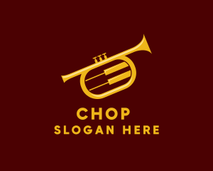 Trumpet Jazz Music Logo