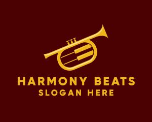Concert - Trumpet Jazz Music logo design