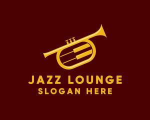 Jazz - Trumpet Jazz Music logo design