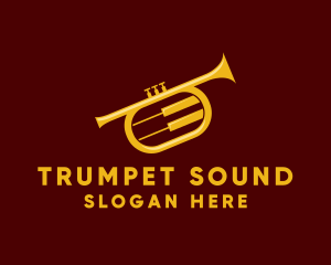 Trumpet - Trumpet Jazz Music logo design