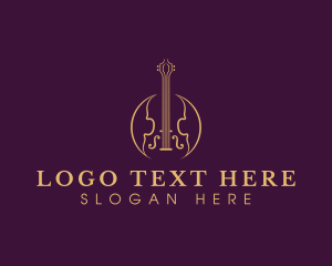 Classical - Violin Music Instrument logo design