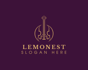 Violin Music Instrument Logo