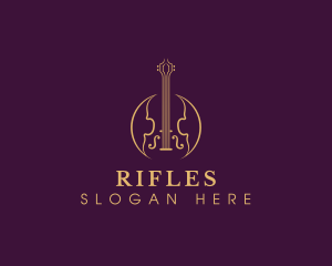 Violin Music Instrument Logo