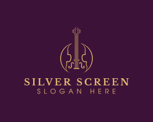 Violin Music Instrument Logo