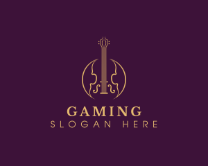 Violin Music Instrument Logo