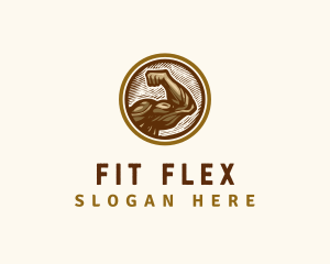 Muscle Flex Fitness logo design