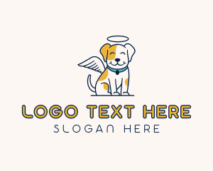 Greyhound - Dog Pet Angel logo design