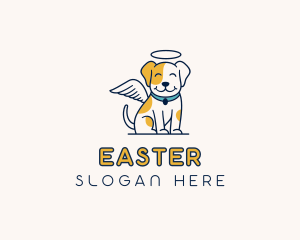 Dog Pet Angel Logo