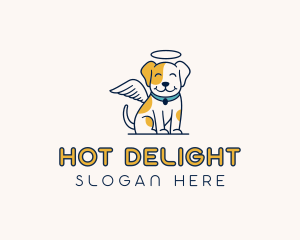 Dog Pet Angel logo design