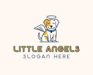 Dog Pet Angel logo design