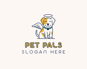 Dog Pet Angel logo design