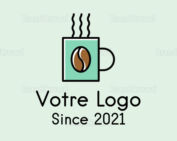 Hot Coffee Mug Logo