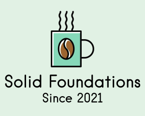 Mint Green - Hot Coffee Mug logo design