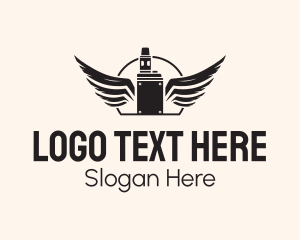 Tobacco - Vintage Vape Wings logo design