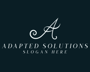 Professional Suit Dressmaker Letter A logo design