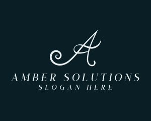 Professional Suit Dressmaker Letter A logo design