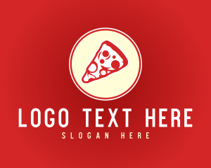 Slices - Pepperoni Pizza Pizzeria logo design