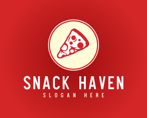 Pepperoni Pizza Pizzeria logo design