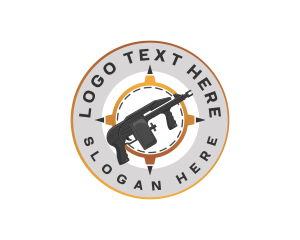 Carbine - Firearm Shooting Range logo design