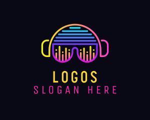 Disco - DJ Disco Party logo design