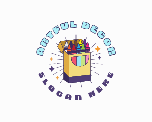 Crayon Art Supply logo design