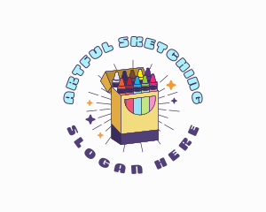 Crayon Art Supply logo design