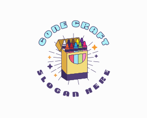 Crayon Art Supply logo design