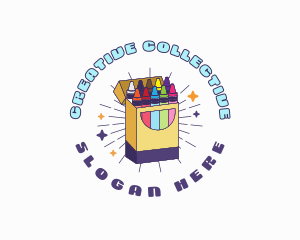 Crayon Art Supply logo design