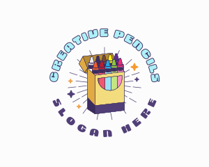 Crayon Art Supply logo design