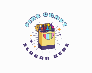 Crayon Art Supply logo design