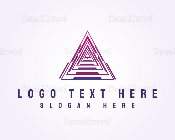 Triangle Tech Pyramid Logo