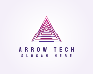 Triangle Tech Pyramid logo design