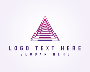 Triangle Tech Pyramid Logo