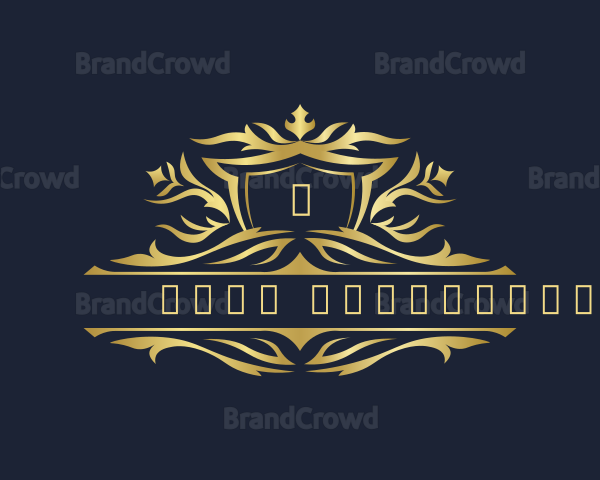 Luxury Crest Royalty Ornament Logo