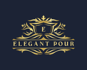 Luxury Crest Royalty Ornament logo design