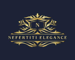 Luxury Crest Royalty Ornament logo design