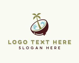 Organic - Healthy Organic Coconut logo design