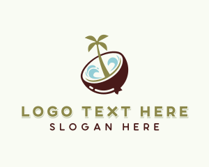 Coco Sugar - Healthy Organic Coconut logo design